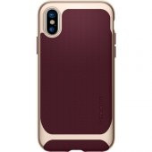 Spigen Apple iPhone X Kılıf Neo Hybrid Burgundy - 057CS22168 - 3