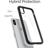 Spigen Apple iPhone X Kılıf Ultra Hybrid Black - 057CS22129 - 5