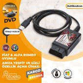Fiat Gizli Özellik Açma Ve Arıza Tespit Cihazı Multiecuscan 2020 Elm327 - 1