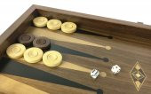Helena Wood Art Eko Klasik El Yapımı Damalı Ahşap Tavla Seti Satranç Kareli - 5