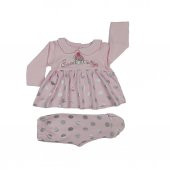 Kız Bebek Puantiyenli 2li Takım 3-9 Ay Pembe - 2