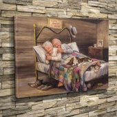 Dianne Dengel Ev Gibisi Yok, Home Sweet Home, Evim Evim Güzel Evim - 50x70cm Dekoratif Kanvas Tablo - 1