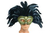 MASKE TÜYLÜ GÜMÜŞ 23CM X 24CM - 1