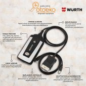 Würth Araç Arıza Tespit Cihazı Bluetooth Wow Snooper Karışık Universal Cihaz - 5