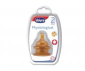 Chicco Fizyolojik Biberon Emziği 2 ay+ Orta Akış Kauçuk - 1