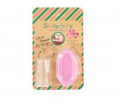 Smiley Baby 0-3 Ay Silikon Parmak Diş Fırçası - Pembe - 1