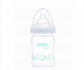 Neavita Geniş Ağız Isıya Dayanıklı Cam Biberon 120 Ml - 1