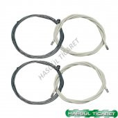 HSGL BİSİKLET FREN BEYAZ DIŞ KABLO VE TEL SET - 2