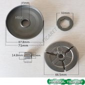 HSGL MOTORLU TESTERE BALATA ve RİMLİ ZİNCİR DİŞLİSİ - 2