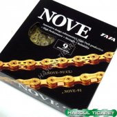 BİSİKLET NOVE -91 MTB ZİNCİR ( 9LU) GOLD RENK HSGL - 2
