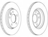 FERODO - VOLKSWAGEN TRANSPORTER T5 ARKA FREN DİSKİ 2.0-2.5[280mm] - 2
