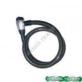 HSGL HALAT KİLİT ANAHTARLI KIRMIZI 25 x150 cm - 1