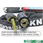 HSGL BİSİKLET  6 X1200 ZİNCİR KİLİT ( ŞİFRELİ ) - 3