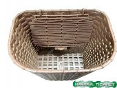 Hsgl Bisiklet Ön sepet Hsır Görünümlü Plastik Kahverengi 26 jant - 5