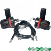 HSGL BİSİKLET VİTES KOLU KOLDAN KIRMIZI 7x3 RAKAMLI - 4