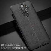 Xiaomi Redmi Note 8 Pro Kılıf Deri Desenli Kamera Korumalı Silikon - 2