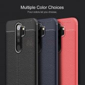 Xiaomi Redmi Note 8 Pro Kılıf Deri Desenli Kamera Korumalı Silikon - 5