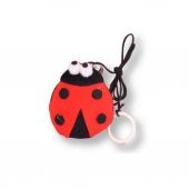 Eastland Peluş İpli Uğur Böceği Kedi Oyuncağı 6x7 Cm - 1