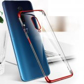 Oppo RX17 Pro Köşeleri Renkli Şeffaf Kamera Korumalı Kılıf - 2