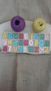 Ahşap Renkli Harfler - 1