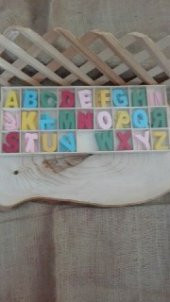 Ahşap Renkli Harfler - 2