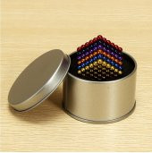 6 FARKLI KARIŞIK RENKLİ SİHİRLİ MANYETİK TOPLAR NEODYUM MIKNATIS BİLYE 216 ADET 5 MM NEO CUBE Neodymium - 12