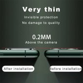 iPhone 11 Pro - 11 Pro Max 3D Metal Kamera Koruyucu - 3