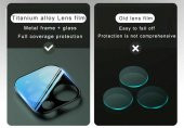 iPhone 11 Pro - 11 Pro Max 3D Metal Kamera Koruyucu - 7