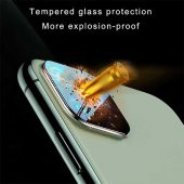 iPhone 11 Pro - 11 Pro Max 3D Metal Kamera Koruyucu - 8