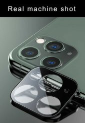 iPhone 11 Pro - 11 Pro Max 3D Metal Kamera Koruyucu - 12