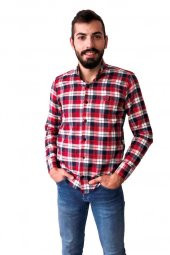 POLO GÖMLEK ENGLAND LONDON POLO CLUB ERKEK GÖMLEK KIŞLIK KIRMIZI - 2