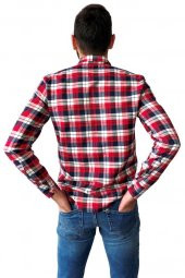 POLO GÖMLEK ENGLAND LONDON POLO CLUB ERKEK GÖMLEK KIŞLIK KIRMIZI - 3