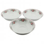 Miraç Opla 3lü Bol Salata Kasesi - Gül - 1