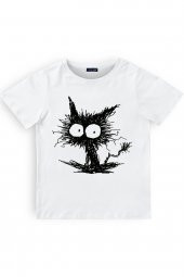 Kanka Kids Çirkin Kedi Erkek Çocuk Penye Tshirt - 1