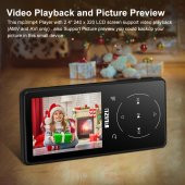 Ruizu D16 Dokunmatik Bluetooth MP3 Çalar 8GB - 7