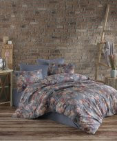 Nevresim Takımı - Cotton Touch Ranforce Pamuklu Çift Kişilik - Güz Gri - 2