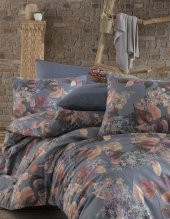 Nevresim Takımı - Cotton Touch Ranforce Pamuklu Çift Kişilik - Güz Gri - 3