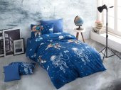 Nevresim Takımı - Cotton Touch Ranforce Pamuklu Tek Kişilik - Astro Blue - 1