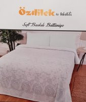 Özdilek Tek Kişilik Soft Battaniye Dantela Mint Baskılı - 1