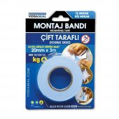 Vodaseal Çift Taraflı Köpük Montaj Bant 20mm X3 mt - 1