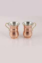 El Dövmesi Bakır Su & Ayran Bardağı 2 Adet - 2