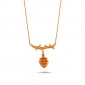 Kozalak Altın Kolye Rose Gold - 1