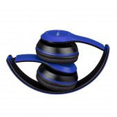 Hytech HY-XBK70 TF Kart Özellikli Siyah/Mavi Bluetooth Kulaklık - 4