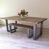 Ahşap Yemek Masa & Bank 180x80 Cm - 1