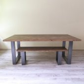 Ahşap Yemek Masa & Bank 180x80 Cm - 3