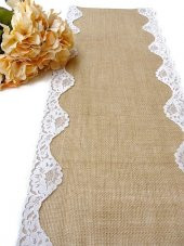 Runner Jüt Dantelli Çift Kenar 40x200 Cm thumbnail 4