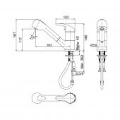 Hafele Rea Spiralli Mutfak Armatürü kr. - 569.62.250 - 2