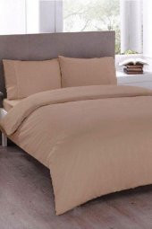Çeyiz Diyarı Pure Çift Kişilik Nevresim Seti Cappucino - 4