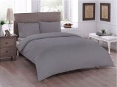 Çeyiz Diyarı Pure Çift Kişilik Nevresim Seti Gri - 3