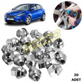 Ford Focus Çelik Jant Bijon Somunu 20 Adet - 1
